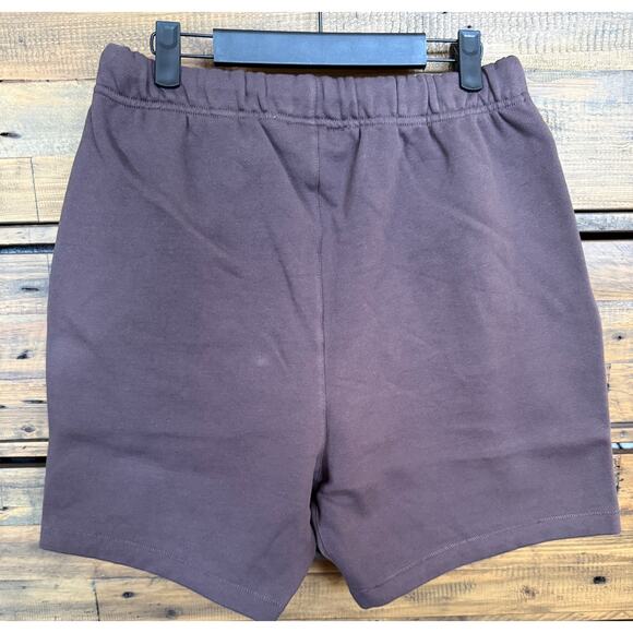 Fear of God ESSENTIALS Men's Sweat Shorts Size S in Plum Color NWT - Picture 2 of 5